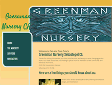 Tablet Screenshot of greenmannurseryca.com